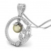  
Gemstone: Grey Pearl
Gold Color: White